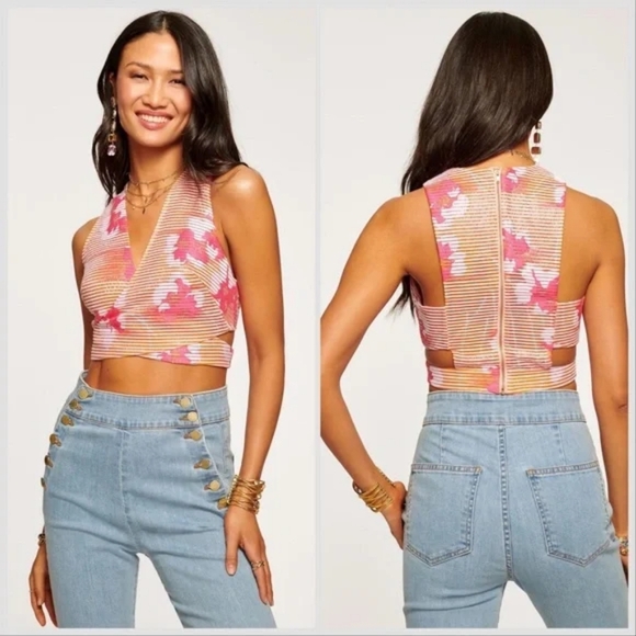 Ramy Brook Jana Floral Two-Piece sz 2 - Picture 12 of 12